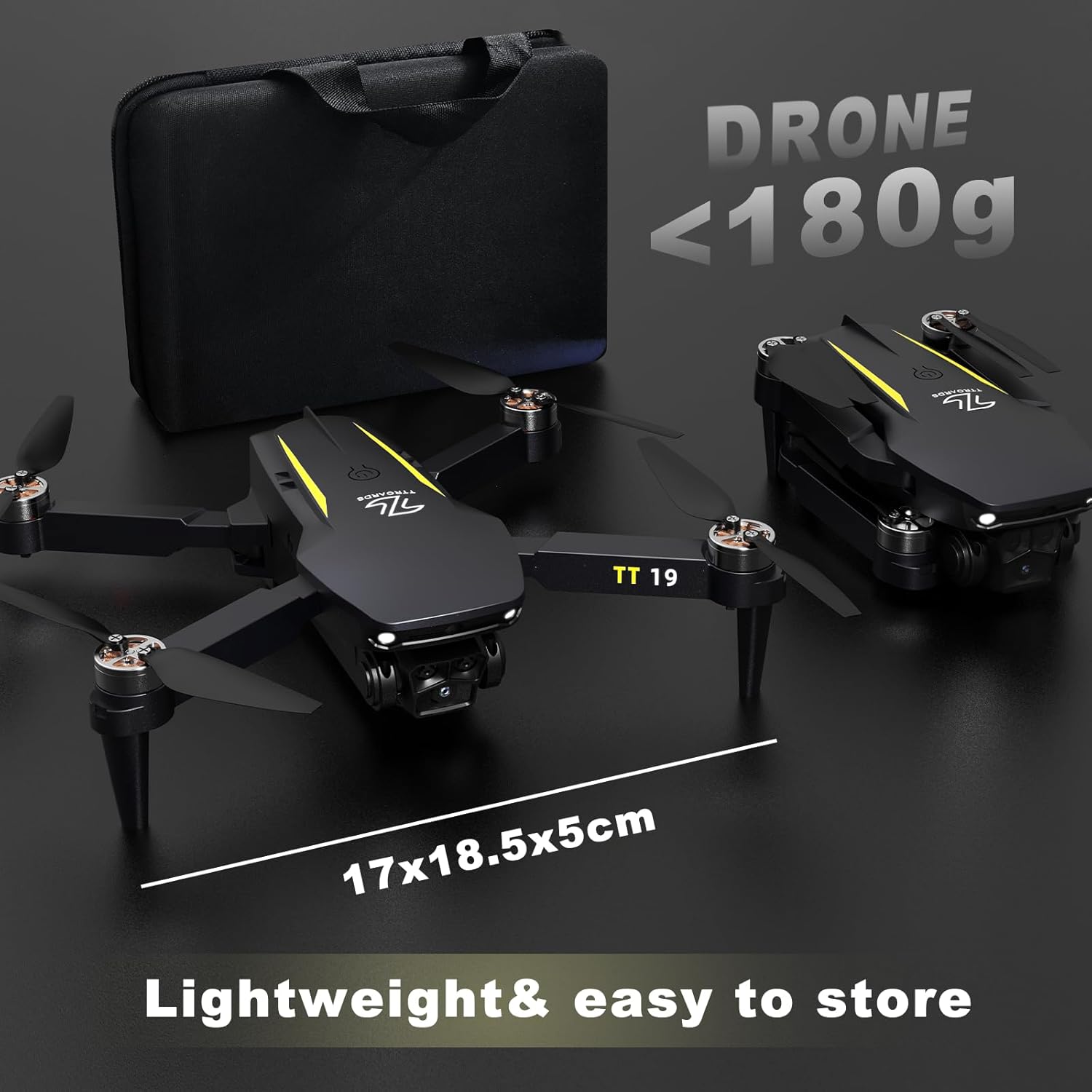 19 Brushless Motor Drone with Camera for Adults obstacle avoidance function 2.4g Adjustable Lens Wind protection level4 One Touch Takeoff/Landing Altitude 40KM/H Hold Mini Foldable Drone RC Quadcopter-6