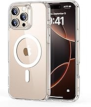 ESR for iPhone 16 Pro Max Case, Compatible with MagSafe, Shockproof Military-Grade Protection, Magnetic Phone Case for iPhone 16 Pro Max, Classic Hybrid Case (HaloLock), Clear