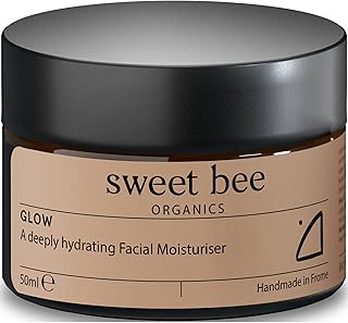 Sweet Bee Organics Hydrating Face Cream for Women - Anti Wrinkle Cream and Hyaluronic Acid Moisturiser for Dark Spots & Fine Lines - Plumping Face Moisturiser for Dry Skin with Tramella & Rosehip Oil