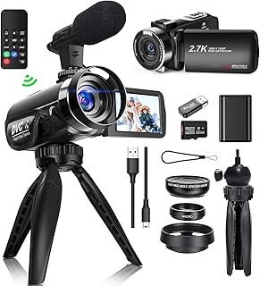 NBD 2.7K 42MP Video Camera YouTube Video Recording Camera,18X Digital Camera 3.0inch Flip Screen Camcorder Vlogging Camera with Remote Control (2KDV)