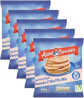 Pancake mix bundle with 5 x Aunt Bessies's American Style Pancake & Waffle Mix - Includes WOODZYCO Thank you card