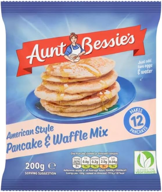 Pancake mix bundle with 5 x Aunt Bessies's American Style Pancake & Waffle Mix - Includes WOODZYCO Thank you card-1