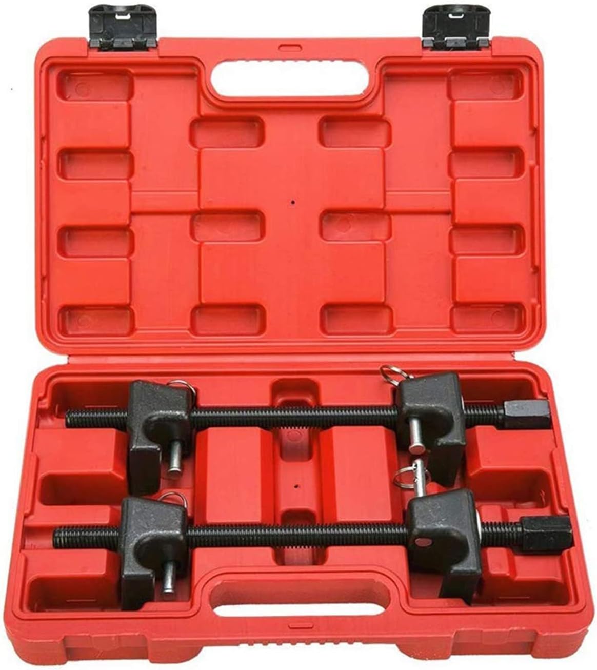 RUN.SE RUN.SE Set of 2 Macpherson Strut Spring Compressor Tool -1/2" Drive Heavy Duty Safe Universal Set/Kit for Struct Spacer Assembly Shock Installation for Car Garage, Carrying Case Included-0