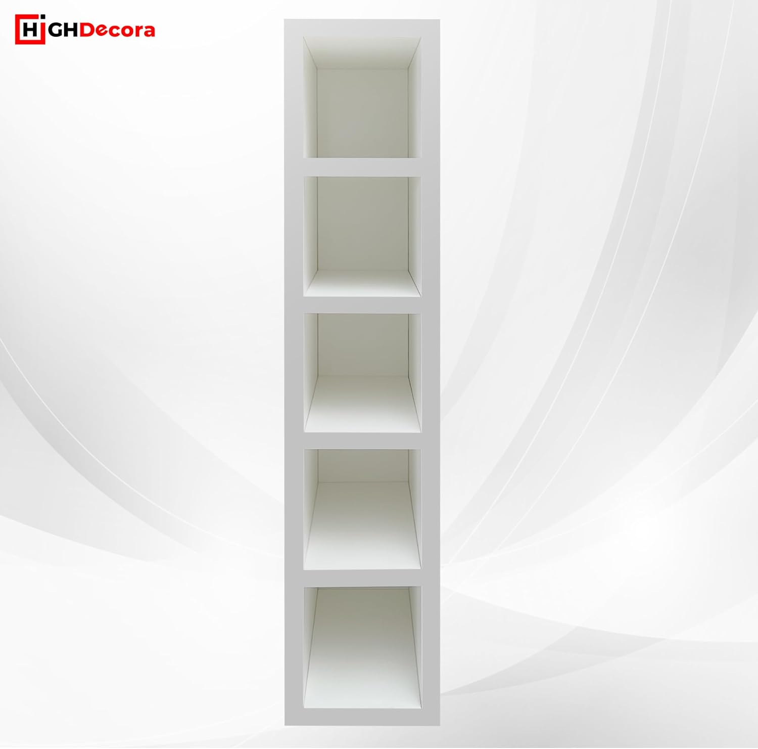 highdecora Wine Rack Cabinet Base or Wall Unit Made with 18mm MFC for Kitchen, Leaving room, Hotel, Restaurant. (Platinum White)-3