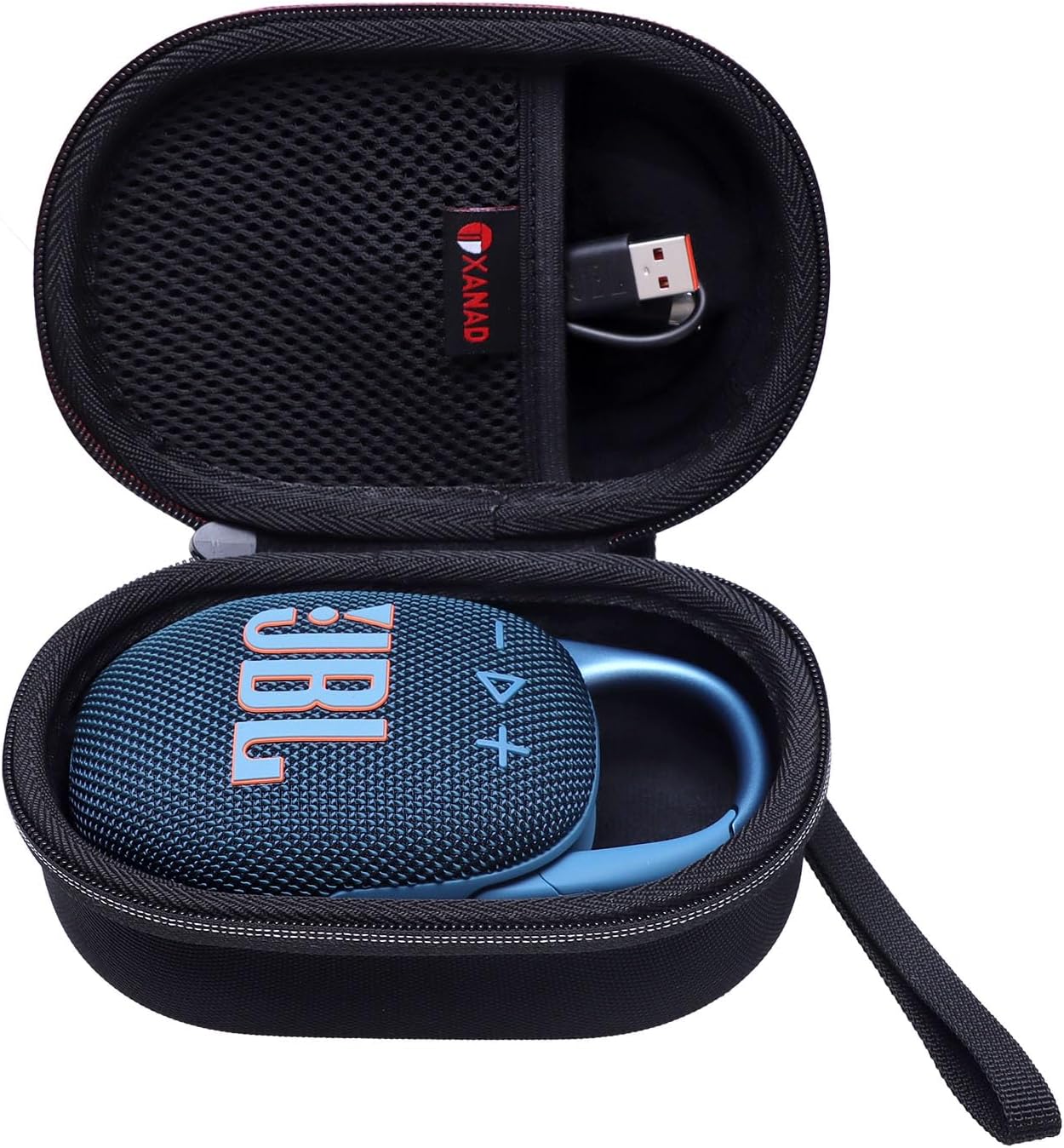 XANAD Hard EVA Case for JBL Clip 5 Portable Bluetooth Speaker Box Pro Sound (Black)-0