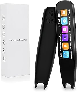 Scan Reader Pen, OCR Digital Pen Reader, Text to Speech Reading Pen, Smart recoring Pen for Students, Dyslexia, Voice Wireless Language Translator for Travelers & Businessmen (Grey)