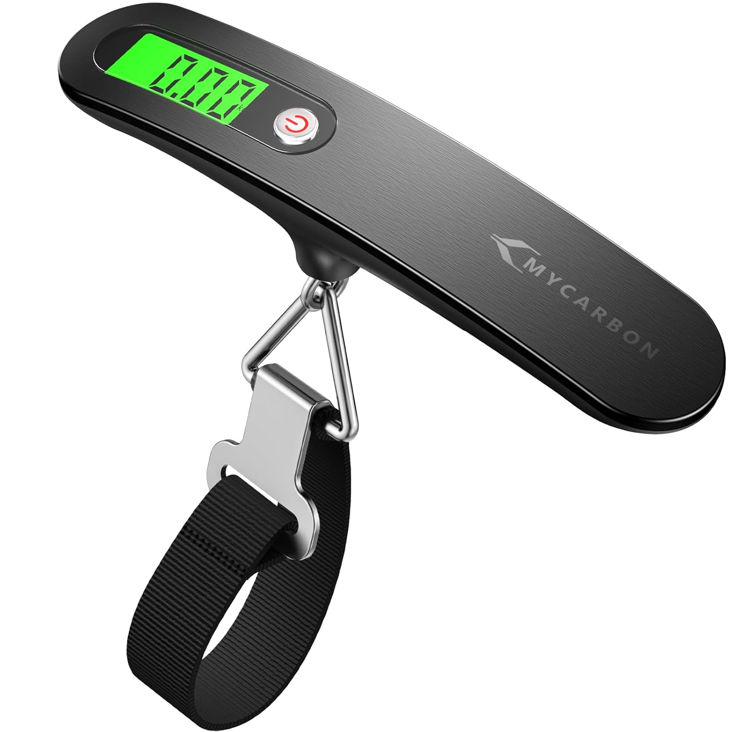 Luggage Scale MYCARBON Portable Digital Scale Electronic Suitcase Scale Hanging Scales Luggage Weighing Scale 110 Pound / 50 Killogram Capacity With Backlit With Tare Function (Black)-0