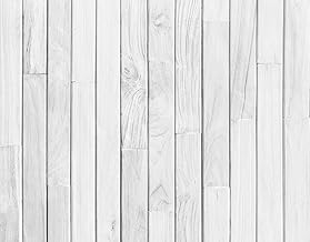 MEHOFOND 5x4ft Vintage White Wood Printed Photography Floor Rubber Mat for Photographers Photoshoot Studio Newborn Portrait Backdrop Prop