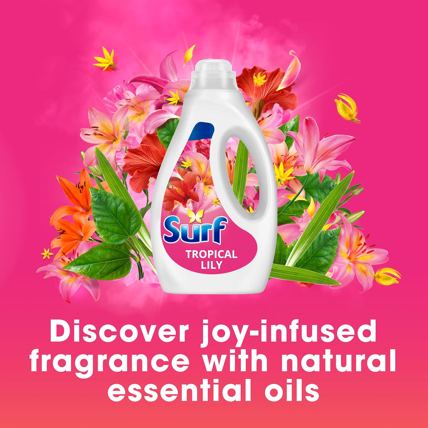 Surf Tropical Lily Laundry Washing with a joy-infused fragrance & natural essential oils lasting up to 12 hours in wear Liquid Detergent for brilliantly clean results 35 washes-1