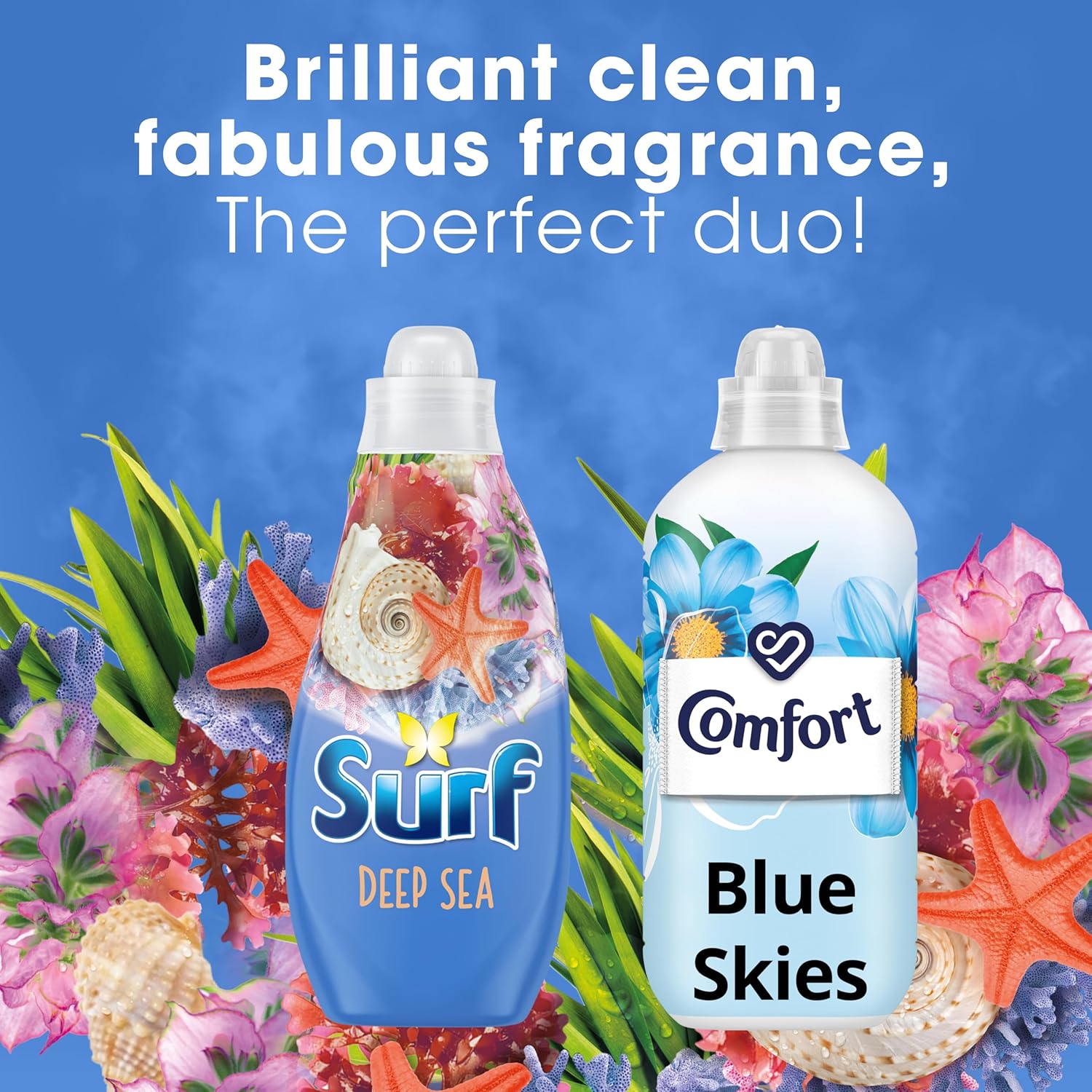 Surf Deep Sea Laundry Washing with a joy-infused fragrance & natural essential oils lasting up to 12 hours in wear Liquid Detergent for brilliantly clean results 24 washes-3