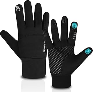 SAWANS Winter Gloves Men Women Touchscreen Running Gloves Non-Slip Grip Soft warm Thermal Sports Gloves Elastic Cuff Windproof Driving Cycling Climbing Outdoor Skiing Hiking