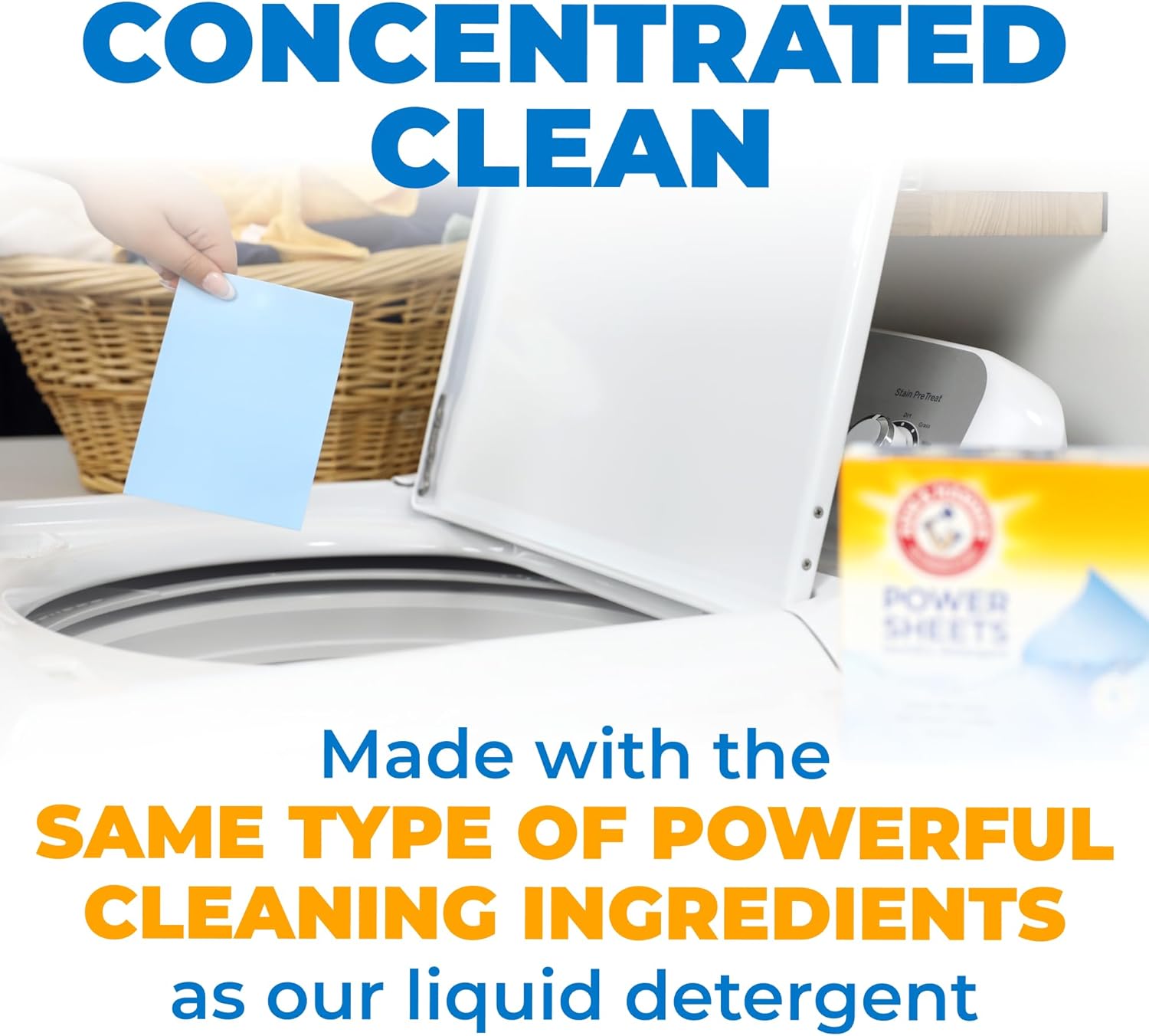 Arm and Hammer Power Sheets Laundry Detergent, Fresh Linen Laundry Sheets 50ct, up to 100 Small Loads, Ultraconcentrated Washing Detergent for deep clean, Laundry Detergent Sheets for Washing Machine-3