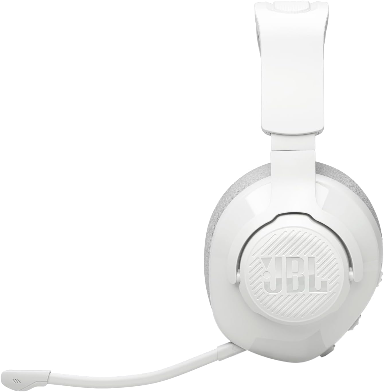 JBL Quantum 360 Wireless Over-Ear Gaming Headphones with 2.4GHz/Bluetooth Dual Wireless Connection, 22H Battery, Multiplatform Compatible, Detachable Mic with Mute Option, in White-3