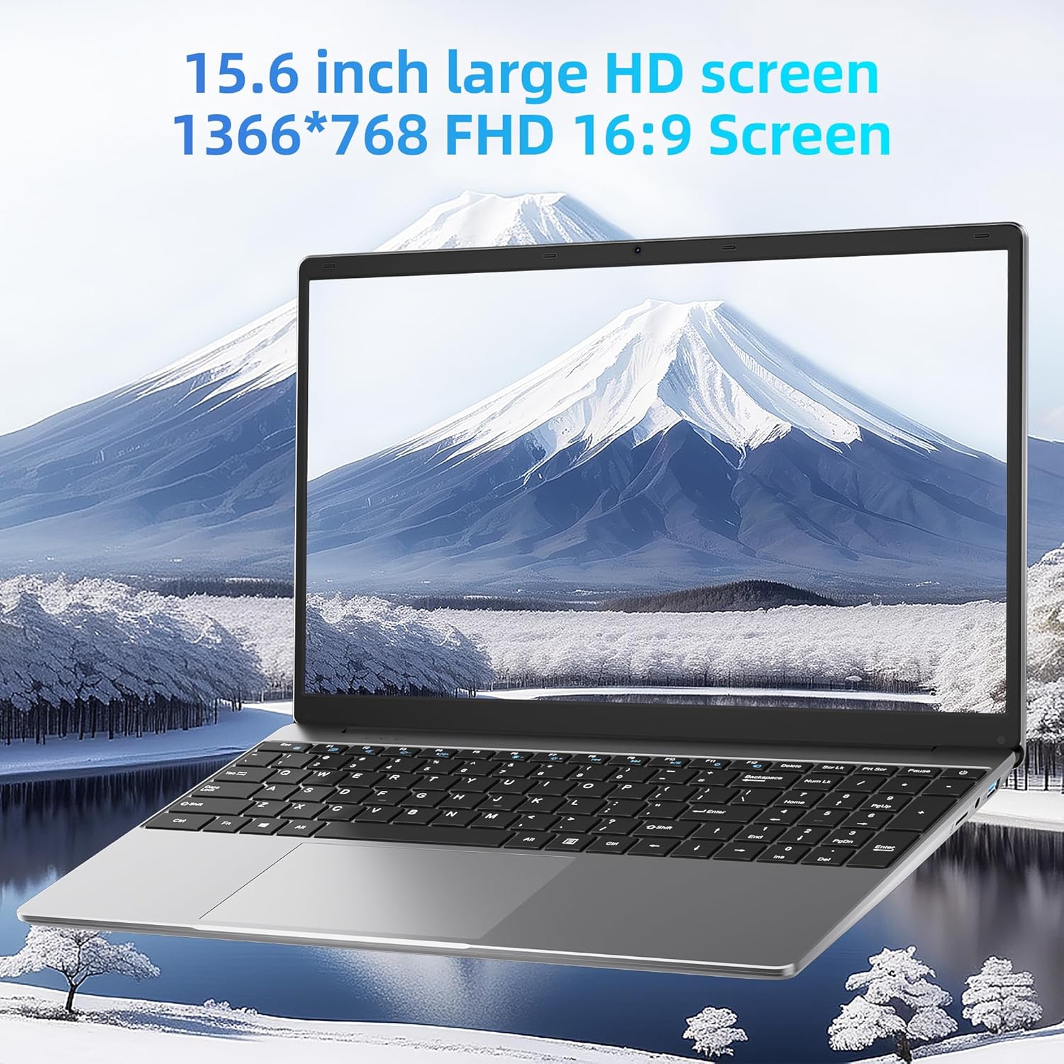 jumper Laptop, 15.6 inch Full HD Display, 4GB DDR4 RAM 128GB SSD, 5205U Processor, 38Wh Battery, Dual Stereo Speakers, USB3.0, Office 365 1-Year Subscription, Keyboard Film UK.-1