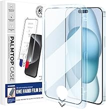 ZCDAYE 2 Pack Screen Protector for iPhone 13/13 Pro/14 6.1 inch, Tempered Glass Film with Easy Installation Tool[Impact-Protection][Full Coverage][Case-Friendly][HD Clear], iPhone 13/13 Pro/14 Film