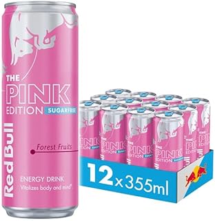 Red Bull Energy Drink Sugar Free Pink Edition Forest Fruits, 355 ml x12