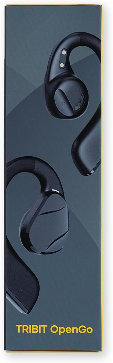 Tribit OpenGo Open-Ear Headphones, Over-Ear Earbuds, Bluetooth Wireless Earbuds, Ergonomic Ear Hooks, 104H Playtime, IPX5, Quiet Comfort, Open Ear Earphones for Sports Workout Running, Black-10