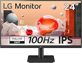 LG Electronics Monitor 24MS500, 24 Inch, 1080p, 100Hz, 5ms, IPS Display, Smart Energy Saving, HDMI