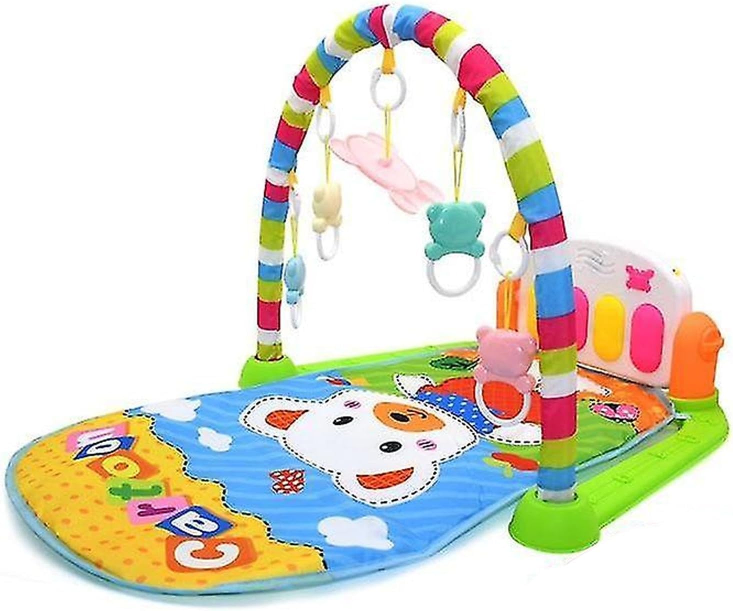 SDMAX Baby Play Mat Gym, Piano Musical Keyboard, Soft And Comfortable, Eye-Catching Colour, Playful Graphics, Compact And Portable, Easy To Store-0