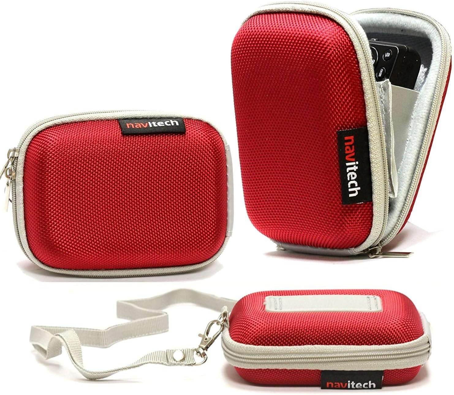 Navitech Red Shockproof Camera Case Compatible with SMARTKLIK FHD 1080P 44MP Digital Camera-0