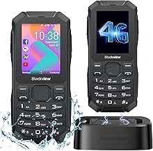 Blackview N1000 4G Rugged Basic Phone, Big Button Mobile Phone for Elderly, 4GB ROM+512GB TF, 3300mAh, IP68/IP69K Waterproof Phone, 2.4" Scree, Dumb Phone, SOS Button, Dual SIM, GPS, Torch