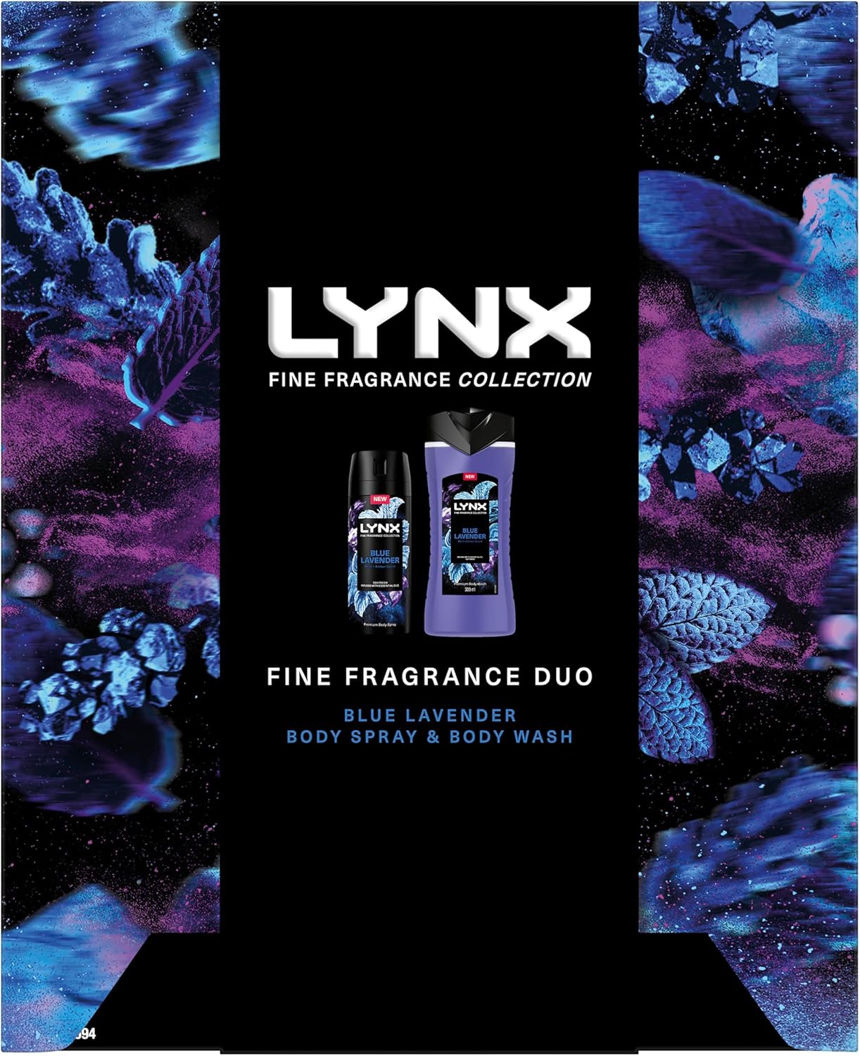 LYNX Fine Fragrance Collection Blue Lavender Duo Deodorant Gift Set Body Wash & Body Spray perfect gifts for him 2 piece-1