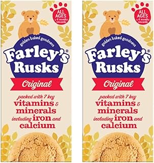 Rusks Bundle With Farley's Rusks Original 150g All Ages 4 Months Onwards (Pack of 2 x 9s)