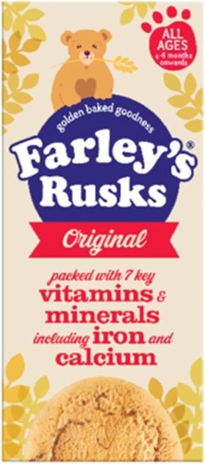 Rusks Bundle With Farley's Rusks Original 150g All Ages 4 Months Onwards (Pack of 2 x 9s)-2