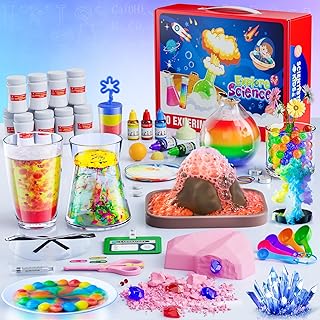 Science Kit for Kids, 90 Science Lab Experiments, STEM Activities Educational Scientist Toys Gifts for Boys Girls Chemistry Set,Volcano Eruption