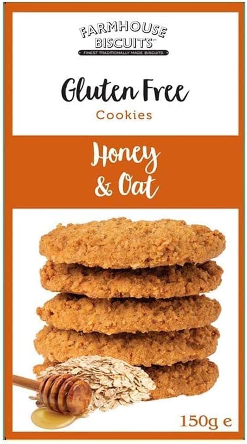 Farmhouse Gluten Free Biscuits Multipack Selection Box - Honey & Oat Cookies, Lemon & White chocolate chip Cookies, Triple Chocolate Cookies perfect loving gift for friends and family on all Occassion-0