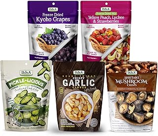 DJ&A Freeze Dried Fruit & Veggie Crisp Variety Mix - Pack of 5