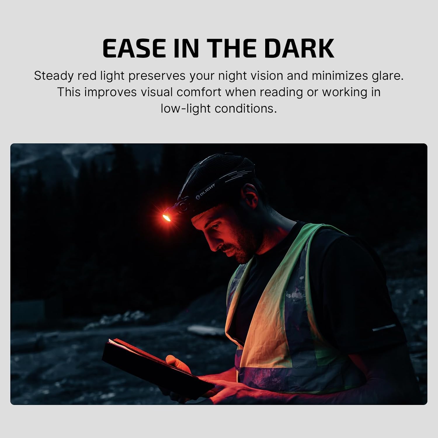 OLIGHT Perun 3 Headlamp 3000 Lumens LED Head Torch, Rechargeable Headlight with Red Light Option, Ideal for Camping, Working, Repairs and Outdoors (Black)-3