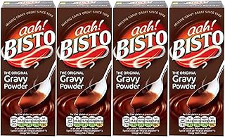 Bisto The Original Gravy Powder 200g Pack of 4 Low Sugar Low Fat Meat Veg Sauce Savoury Seasoning Sunday Roast Meal Dinner with Welari Thank You Card | (4pack) (800g)