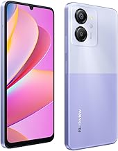 Blackview Color 8 Smartphone Unlocked, 16GB+128GB, 50MP+8MP Camera, 6.75" HD+ 90Hz Rate Screen, 6000mAh Battery, Three Card Slots, Android 13 Mobile Phone, Smart-K Box Speaker, GPS Purple