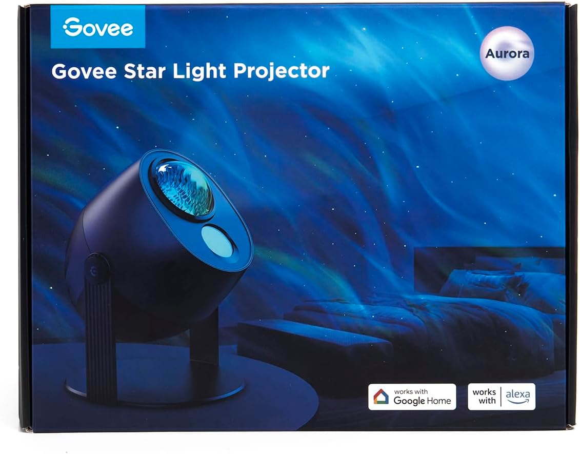 Govee Star Light Projector, Aurora Light Projector Works with Matter, Alexa and Google Assistant, 16 Million Colours, 52+ Scene Modes, Galaxy Projector for Kids Adult Bedroom-9