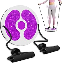 MLLOPO Waist Twisting Disc, Waist Whisper Exercise, Body Shaping Waist Trainer Twisting Disc With Handles, Fitness Turntable for Home Workout/Cardio Exercise/Body Shaping