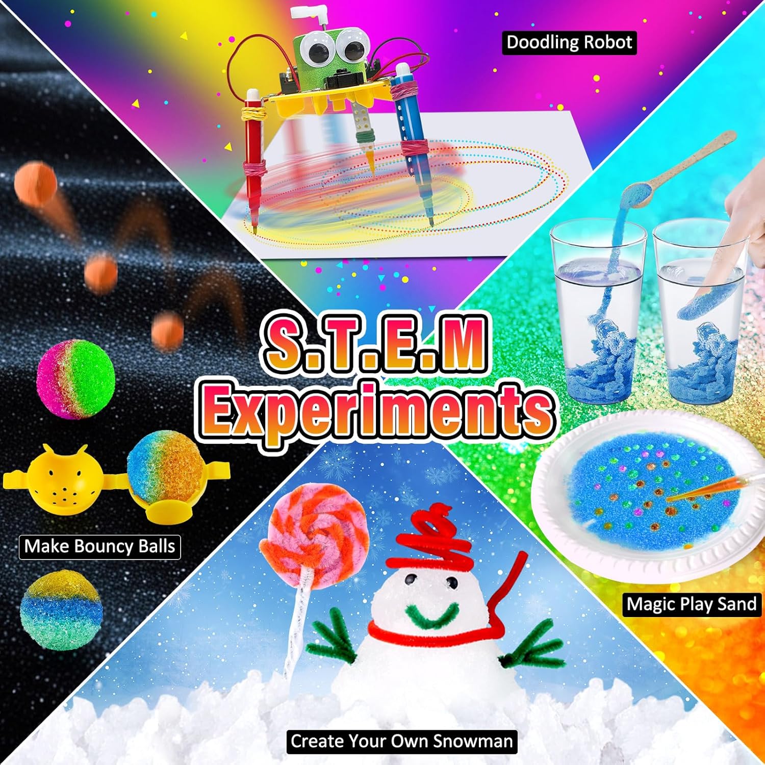 UNGLINGA Science Experiments Advent Calendar 2024 for Kids Boys Girls Toys Gifts Idea- Chemistry, Physics, Rocks Gemstones, S.T.E.M Projects Countdown to Christmas 24 Days-4