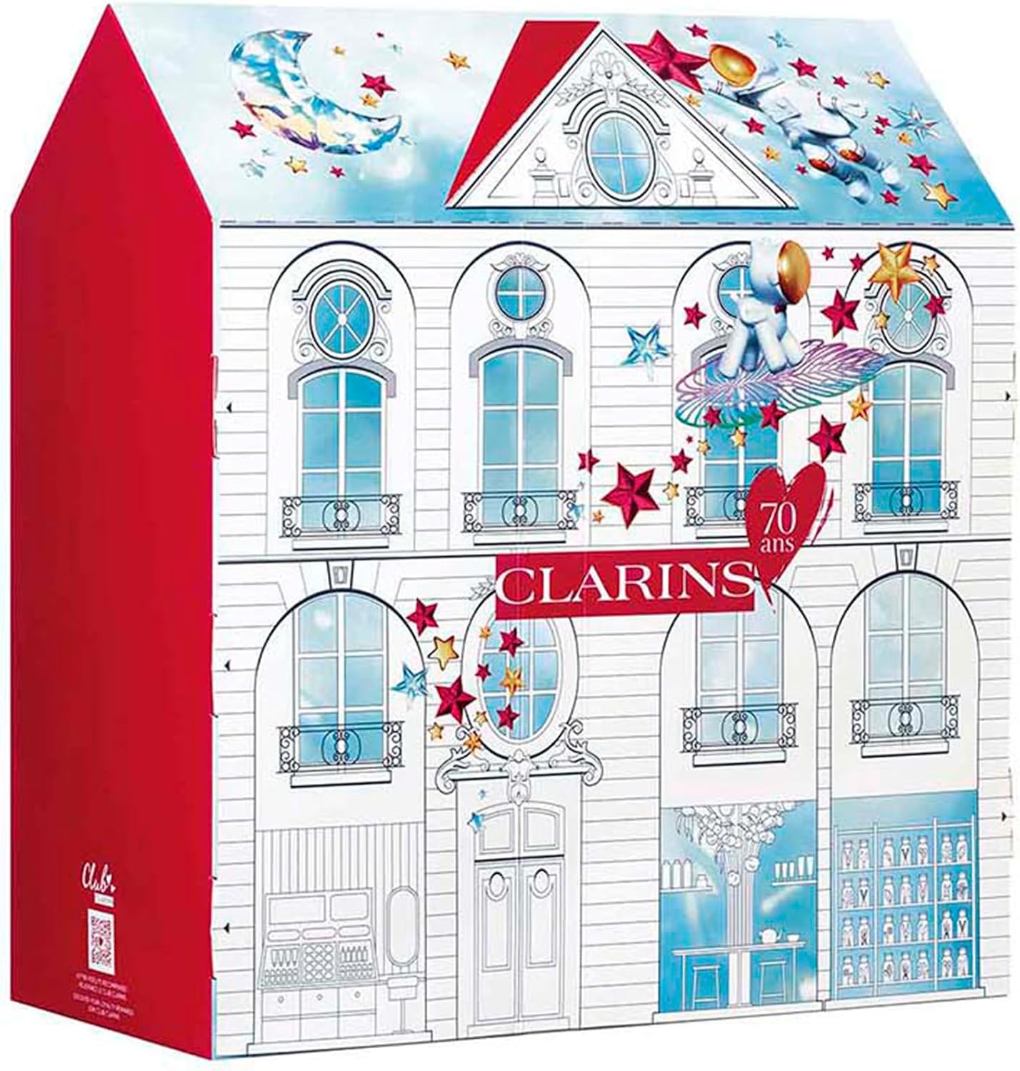 Clarins Christmas Gift Set | 12 Day Advent Calendar For Women | Worth £162 | Includes Full Size Beauty Flash Balm and Lip Comfort Oil 01 Honey-2