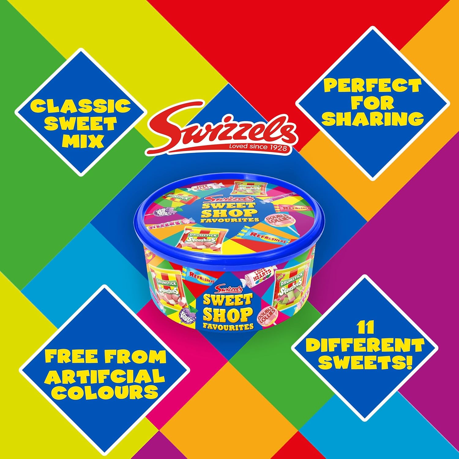 Sweet Shop Favourites Tub, 650g (Pack of 2) | Classic British Sweets Assortment | Perfect for Sharing | Great Gift Idea-1