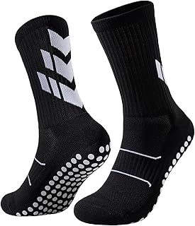 Niorasen Grip Socks, Football Socks for Men Women, Non Slip Sports Socks Wicking Breathable, Cushioned Athletic Socks Slipper Socks for Soccer Basketball Hiking Running Yoga Cricket Rugby