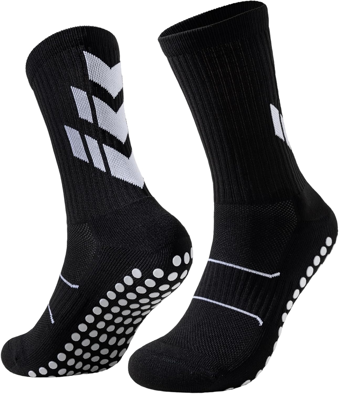 Niorasen Grip Socks, Football Socks for Men Women, Non Slip Sports Socks Wicking Breathable, Cushioned Athletic Socks Slipper Socks for Soccer Basketball Hiking Running Yoga Cricket Rugby-0