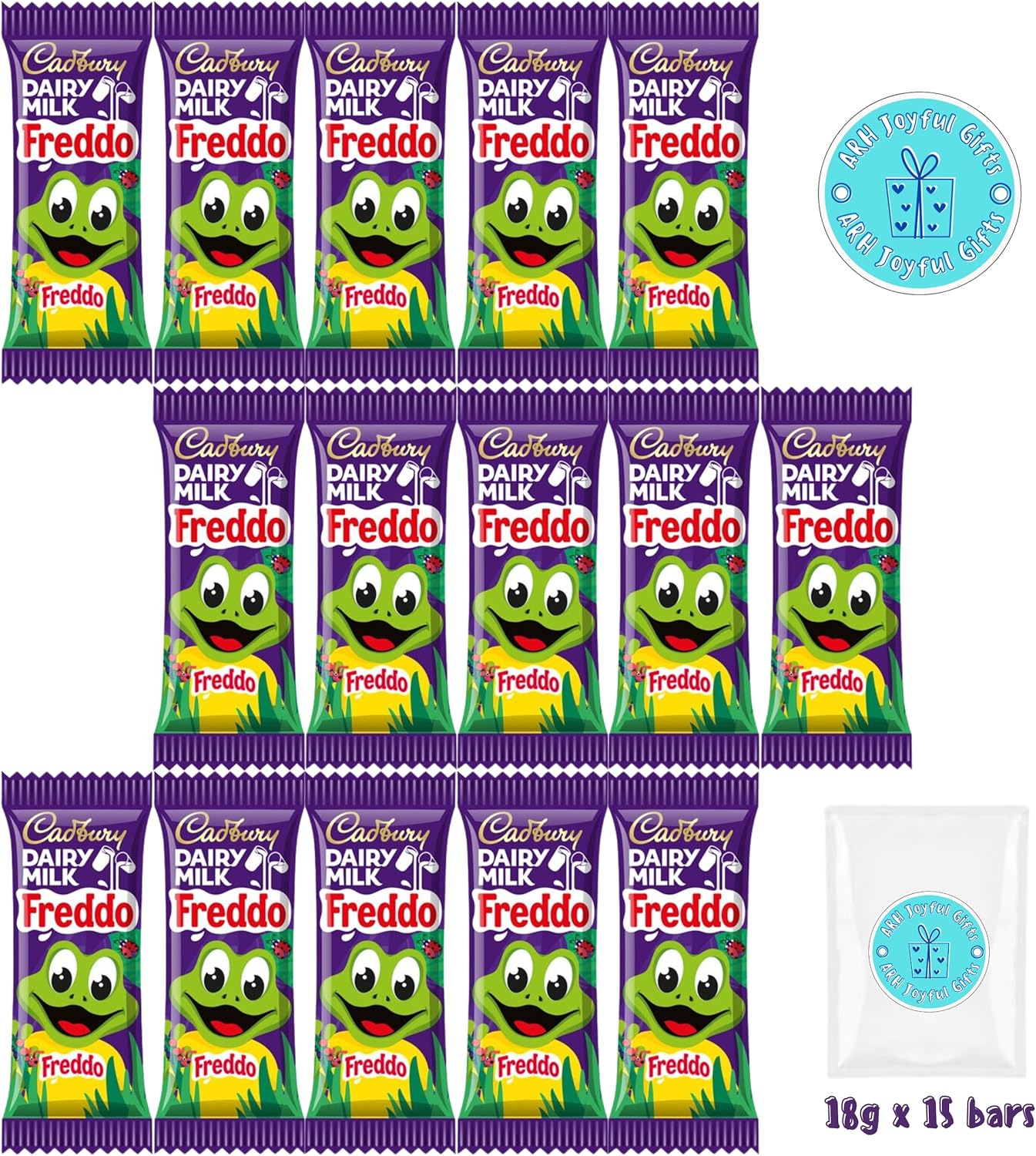 Chocolate Bars Multipack - Dairy Milk Freddo Frog Chocolate 18g x 15-0