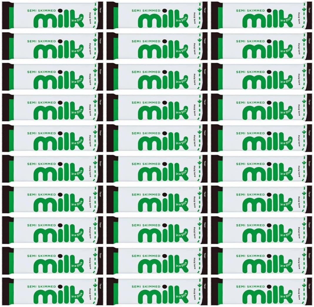 Milk Sachet Bundle - 50 x Semi Skimmed UHT Milk Sticks Sachets - WoodzyCo Exclusive-0