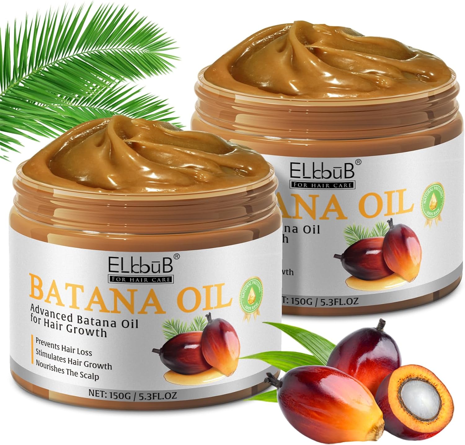 Raw Batana Oil for Hair Growth and Repair -100% Pure, Unrefined Oil from Honduran Rainforests Prevent Hair Loss and Enhances Hair Thickness in Men & Women-0