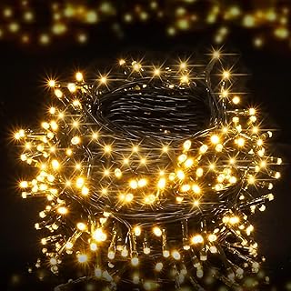 ZFAUOL Fairy Lights, 12M 100LED Battery Operated Christmas Lights, 8 Modes Waterproof String Lights for Garden Xmas Tree, Bedroom