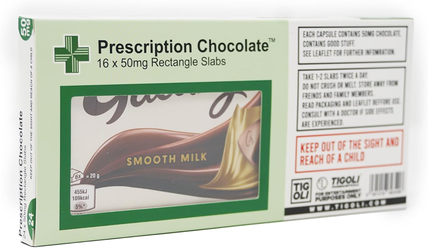 Novelty Prescription Chocolate Gift Boxes, 18.8cm x 9cm x 1.5cm, Transparent Window (6 Pack)-5