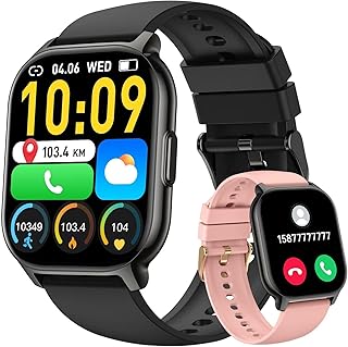 Smart Watch for Men Women (Answer/Make Call), 2.1"HD Smartwatch with Heart Rate/Sleep Monitor/Pedometer/Calories, 130+ Sports Fitness Tracker Watch, IP68 Waterproof Activity Tracker for Android iOS