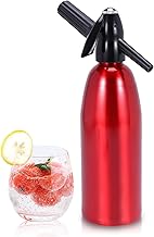 Soda Siphon,Soda Water Carbonator,1L Soda Maker,Soda Siphon Bottle with Pressure Regulator, Aluminum Sparkling Water Maker for Homemade Juices,Mojitos,Cocktails,Beverages