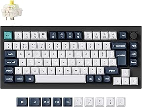 Keychron Q1 Max QMK/VIA Custom Mechanical Keyboard, Full Metal Programmable Knob 2.4 GHz/Bluetooth/Wired Keyboard with RGB Hot-Swappable Gateron Jupiter Banana Switch for Mac Win Linux - UK Layout