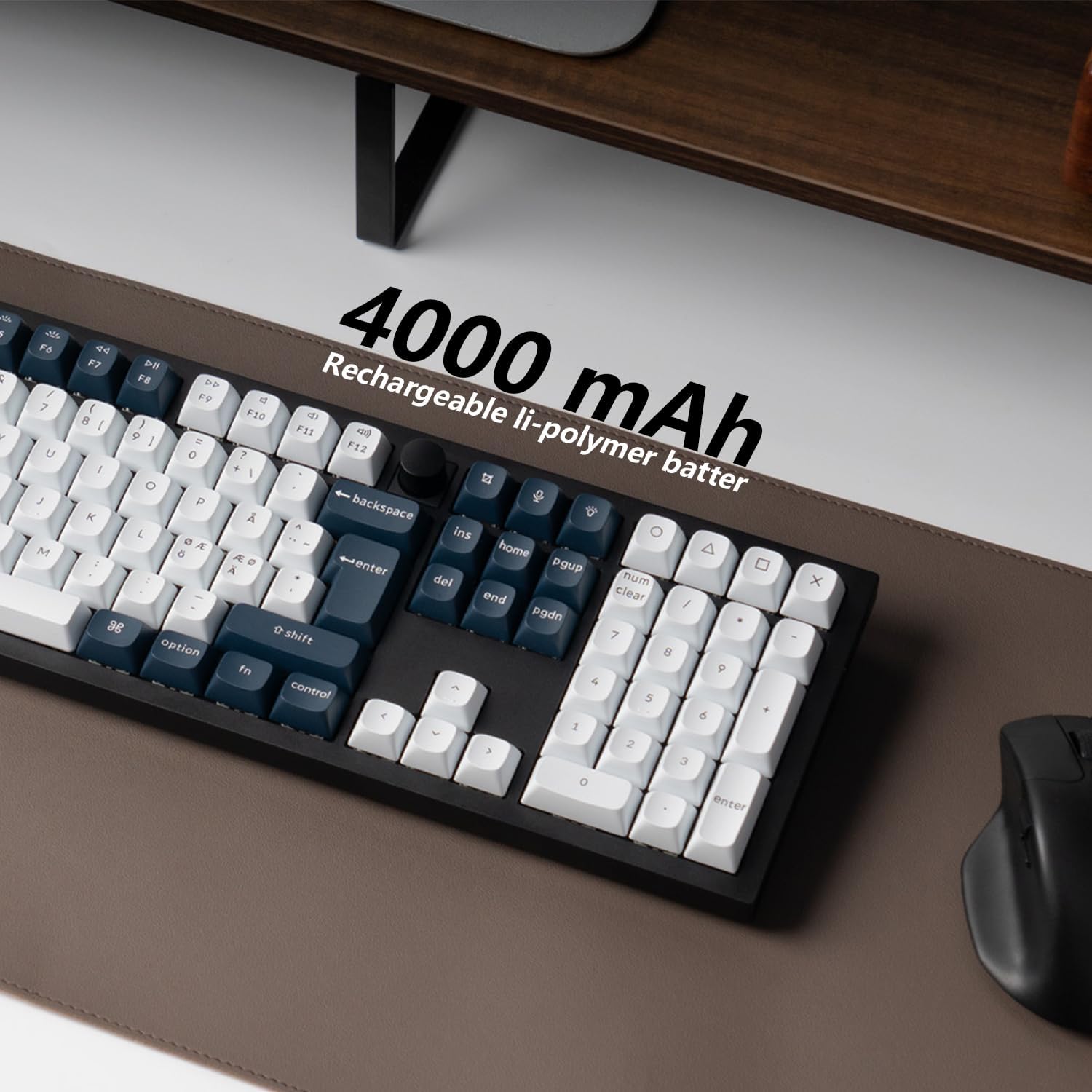 Keychron Q6 Max Full Size Bluetooth Wireless /2.4 GHz/Wired Custom Mechanical Keyboard, Full Metal Programmable Knob RGB Hot-Swappable Gateron Jupiter Brown Switch for Mac Win Linux - UK Layout-4